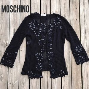 Moschino | Sequin Crochet cardigan